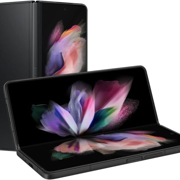 SAMSUNG Galaxy Z Fold 3 5GFactory Unlocked US Version Tablet 2-in-1 Foldable Dual Screen Under Display Camera 512GB Storage, Phantom Black (Renewed)