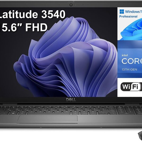 Dell 2023 Latitude 3540 15.6" FHD Business Laptop Computer, 13th Gen Intel 10-Core i7-1355U up to 5.0GHz, 16GB DDR4 RAM, 512GB PCIe SSD, WiFi 6, Bluetooth, Type-C, FHD Webcan,...