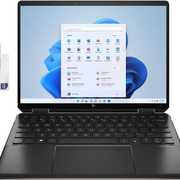 HP Spectre 14T 2024 x360 2-in-1 Laptop, Intel® Core™ Ultra 7 155H,Win 11 Pro,14" 2.8k OLED Touch,16GBRAM,1TB SSD,64GB TechWarehouse Flashdrive