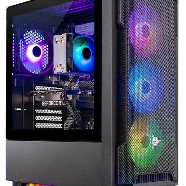 Skytech Shadow Gaming PC, Intel i5 14400F 2.5 GHz (4.7GHz Turbo Boost), NVIDIA RTX 4060 Ti 8GB GDDR6X, 2TB SSD, 16GB DDR5 RAM 5200, 650W Gold PSU, Wi-Fi, Win 11 Home