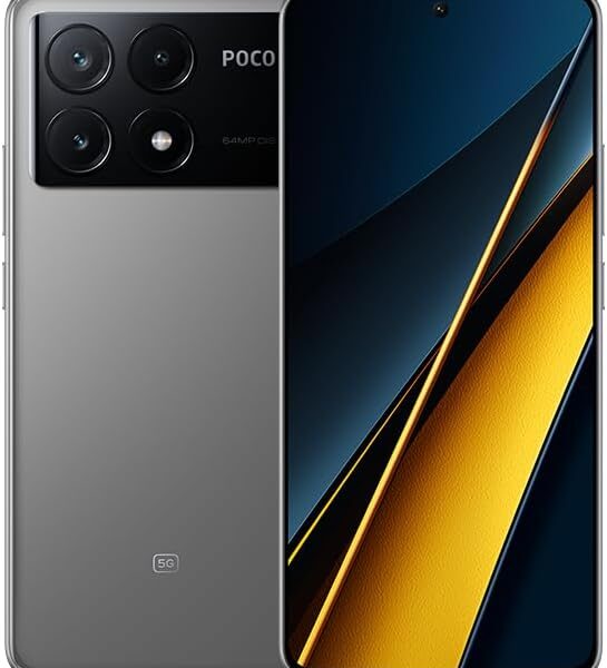 Xiaomi Poco X6 PRO 5G + 4G LTE Global Unlocked (512GB + 12GB) GSM 6.67" 64MP Triple Camera (Tmobile Mint Tello Global) + (Car Fast Car Dual Charger Bundle) (Gray)