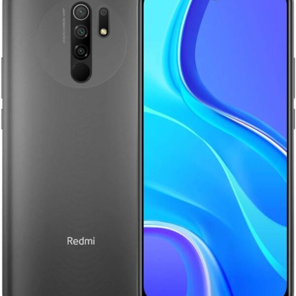 Xiaomi Redmi 9 (64GB, 4GB) 6.53", 5020 mAh Battery, Dual SIM GSM Unlocked Global 4G LTE (T-Mobile, AT&T, Straight Talk) International Model (Carbon Grey)