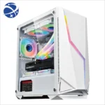 YYHC High Quality ATX/M-ATX Gaming PC Cases&Tower Computer Case PC Cabinet For Gamer With Tempered Glass RGB Fans