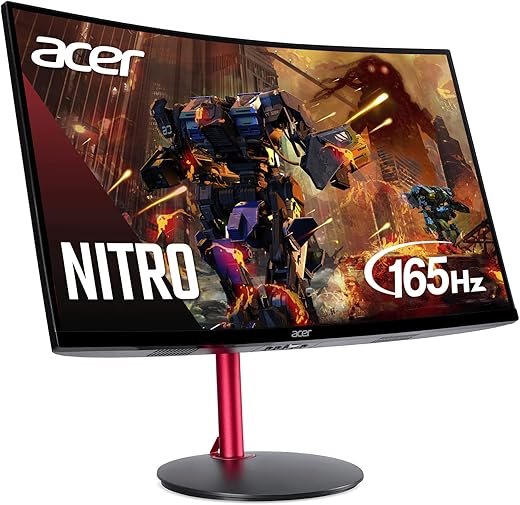 Acer Nitro 27" Full HD 1920 x 1080 1500R Curve PC Gaming Monitor | AMD FreeSync Premium | 165Hz Refresh | 1ms (VRB) | ZeroFrame Design | 1 x Display Port 1.4 & 2 x HDMI 2.0...