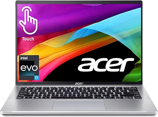 Acer Swift Go Intel Evo Thin & Light Premium Laptop 14" 1920x1200 100% sRGB Touch Screen Display Intel Core i7-1355U Intel Iris Xe 16GB LPDDR5 512GB Gen 4 SSD SFG14-71T-72QV