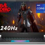 Alienware X16 R1 Gaming Laptop - 16-inch QHD+ 240Hz Display, Intel Core i9-13900HK, 32GB LPDDR5 RAM, 1TB SSD, NVIDIA GeForce RTX 4080 12GB GDDR6, Windows 11 Home - Lunar Silver