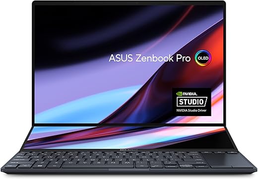 ASUS ZenBook 14 Laptop, 14.5” OLED FHD NanoEdge Bezel Display, Intel Core™ i7-12700H, 16GB LPDDR4X RAM, 1TB SSD, Windows 11 Home, UX8402ZE-DB74T, Tech Black