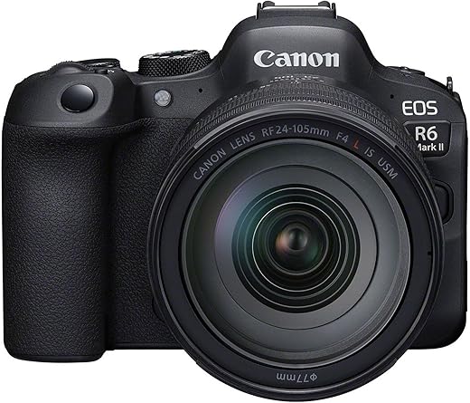 Canon EOS R6 Mark II Full Frame Mirrorless Camera & RF 24-105mm F4L IS USM | 24.2-megapixels, up to 40fps continuous shooting, 4K 60p, up to 8-stops IS and Dual Pixel CMOS Auto...