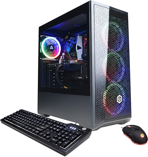 CYBERPOWERPC Gamer Xtreme VR Gaming PC, Intel Core i5-11400F 2.6GHz, GeForce RTX 3050 8GB, 8GB DDR4, 500GB PCI-E NVMe SSD, WiFi Ready & Win 11 Home (GXiVR8060A12), Black