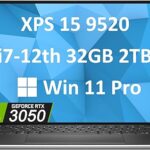 Dell XPS 15 9520 15.6" FHD+ (Intel 12th Gen 14-Core i7-12700H (Beat i9-11980HK), 32GB DDR5 RAM, 2TB PCIe SSD, RTX 3050) Business Laptop, Backlit, Fingerprint, Thunderbolt 4,...