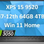 Dell XPS 15 9520 15.6" FHD+ (Intel 12th Gen 14-Core i7-12700H (Beat i9-11980HK), 64GB DDR5 RAM, 4TB PCIe SSD, RTX 3050) Business Laptop, Backlit, Fingerprint, Thunderbolt 4,...