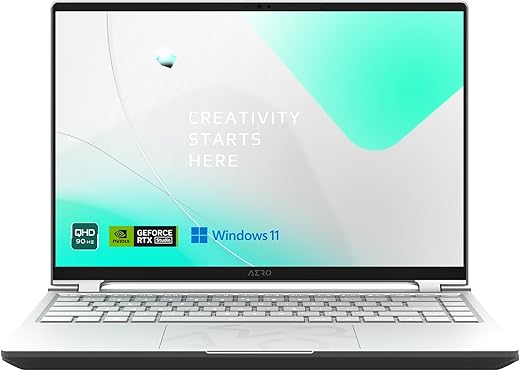 GIGABYTE AERO 14 OLED: 14" Thin Bezel 2.8K QHD+ 2880x1800 90Hz OLED, NVIDIA GForce RTX 4050 GPU 6GB GDDR6, Intel Core i7-13700H, 16GB DDR5 RAM, 1TB SSD, Windows 11 Home (AERO 14...