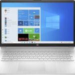 HP (FullHD 17.3 Inch Gaming Notebook (AMD Ryzen 7 5700U 16-Thread CPU, 4.3 GHz, 32 GB DDR4, 1000 GB SSD, Radeon Graphics, HDMI, BT, USB 3.0, WiFi, Windows 11 Prof. 64, MS...