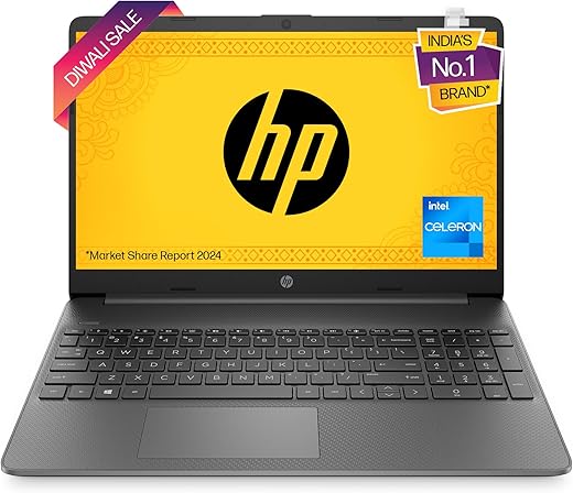 HP Laptop 15s, Intel Celeron N4500, 15.6-inch (39.6 cm), HD, 8GB DDR4, 512GB SSD, Intel UHD Graphics, 720p HD Camera, Thin & Light, Dual Speakers (Win 11, Black, 1.65 kg), fq3066TU