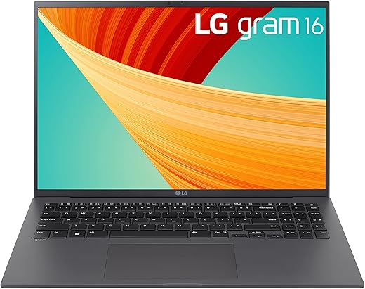 LG gram 16” Lightweight Laptop, Intel 13th Gen Core i7 Evo Platform, Windows 11 Home, 16GB RAM, 1TB SSD, Gray