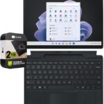 Microsoft QIN-00005 Surface Pro 9 13 inch Touch Tablet, Intel i7 16GB/256GB Graphite (Renewed) Bundle Surface Pro Signature Keyboard Black and 2 YR CPS Enhanced Protection Pack