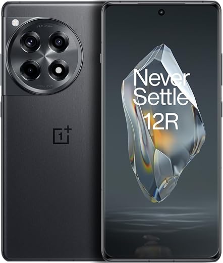 OnePlus 12R, 16GB RAM+256GB, Dual-SIM, US Factory Unlocked Android Smartphone, 5500 mAh Battery, 50MP Camera, 80W Fast Charging, 2024, Iron Gray