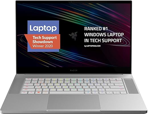 Razer Blade 15 Studio Edition Laptop 2020: Intel Core i7-10875H 8-Core, NVIDIA Quadro RTX 5000, 15.6” 4K OLED Touch, 32GB RAM, 1TB SSD, CNC Aluminum, Chroma RGB, Thunderbolt 3,...