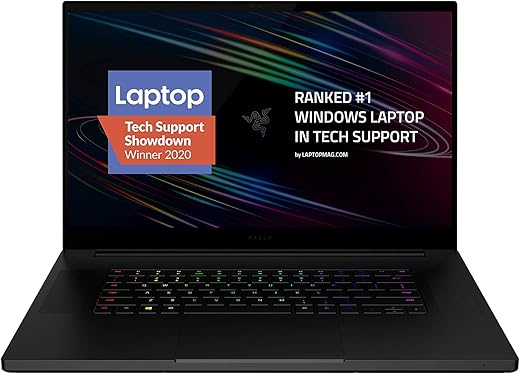 Razer Blade Pro 17 Gaming Laptop 2020: Intel Core i7-10875H 8-Core, NVIDIA GeForce RTX 2080 Super, 17.3" 4K 120Hz, 16GB RAM, 1TB SSD, CNC, Chroma RGB, Thunderbolt 3, SD Card...