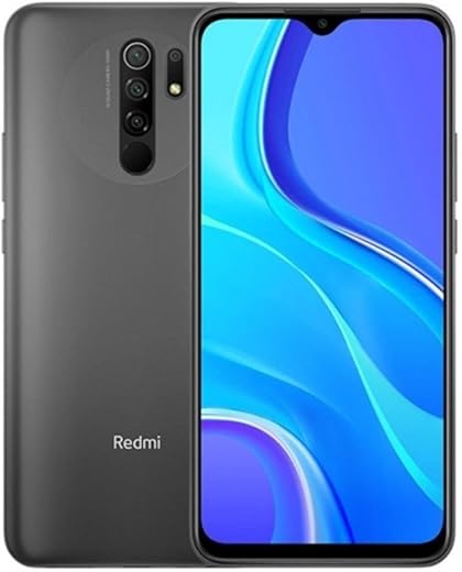 Xiaomi Redmi 9 64GB, 4GB RAM, 6.53" Full HD + AI Quad Camera, LTE Factory Unlocked Smartphone - International Version (Carbon Grey)