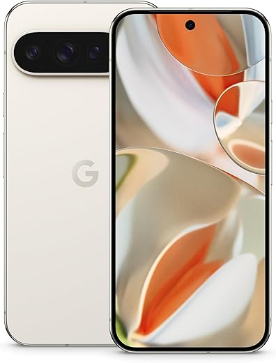 Google Pixel 9 Pro XL - Unlocked Android Smartphone with Gemini, Triple Rear Camera System, 24-Hour Battery, and 6.8" Super Actua Display - Porcelain - 512 GB