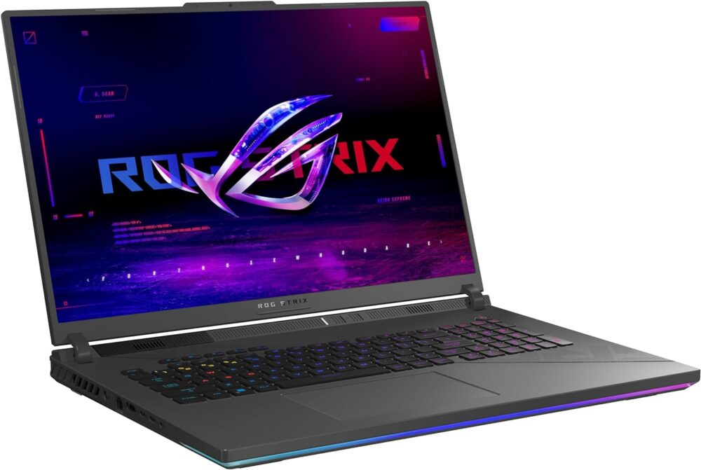 ASUS ROG Strix G18 (2024) Gaming Laptop, 18” Nebula Display 16:10 QHD 240Hz/3ms, GeForce RTX 4070, Intel Core i9-14900HX, 32GB DDR5, 1TB PCIe SSD, Wi-Fi 6E, Windows 11 Pro, G814JIR-XS96