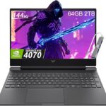 HP Victus 16 (2024) Gaming Laptop (16.1" FHD 144Hz, GeForce RTX 4070 8GB, AMD Ryzen 7 8845HS (> i7-13700H), 64GB DDR5 RAM, 2TB SSD) 1-Month Game Pass, Backlit, MUX Switch, Win...