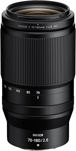 Nikon NIKKOR Z 70-180mm f/2.8 | Large aperture telephoto zoom lens for Z series mirrorless cameras | Nikon USA Model