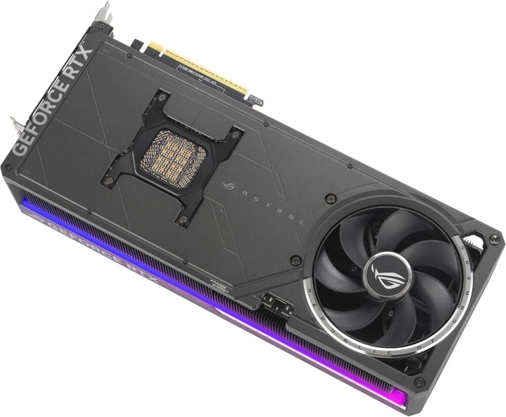 ASUS ROG Astral GeForce RTX™ 5090 OC Edition Gaming Graphics Card (PCIe® 5.0, 32GB GDDR7, HDMI®/DP 2.1, 3.8-Slot, 4-Fan Design, Axial-tech Fans, Patented Vapor Chamber, Phase-Change GPU Thermal pad) - Image 3