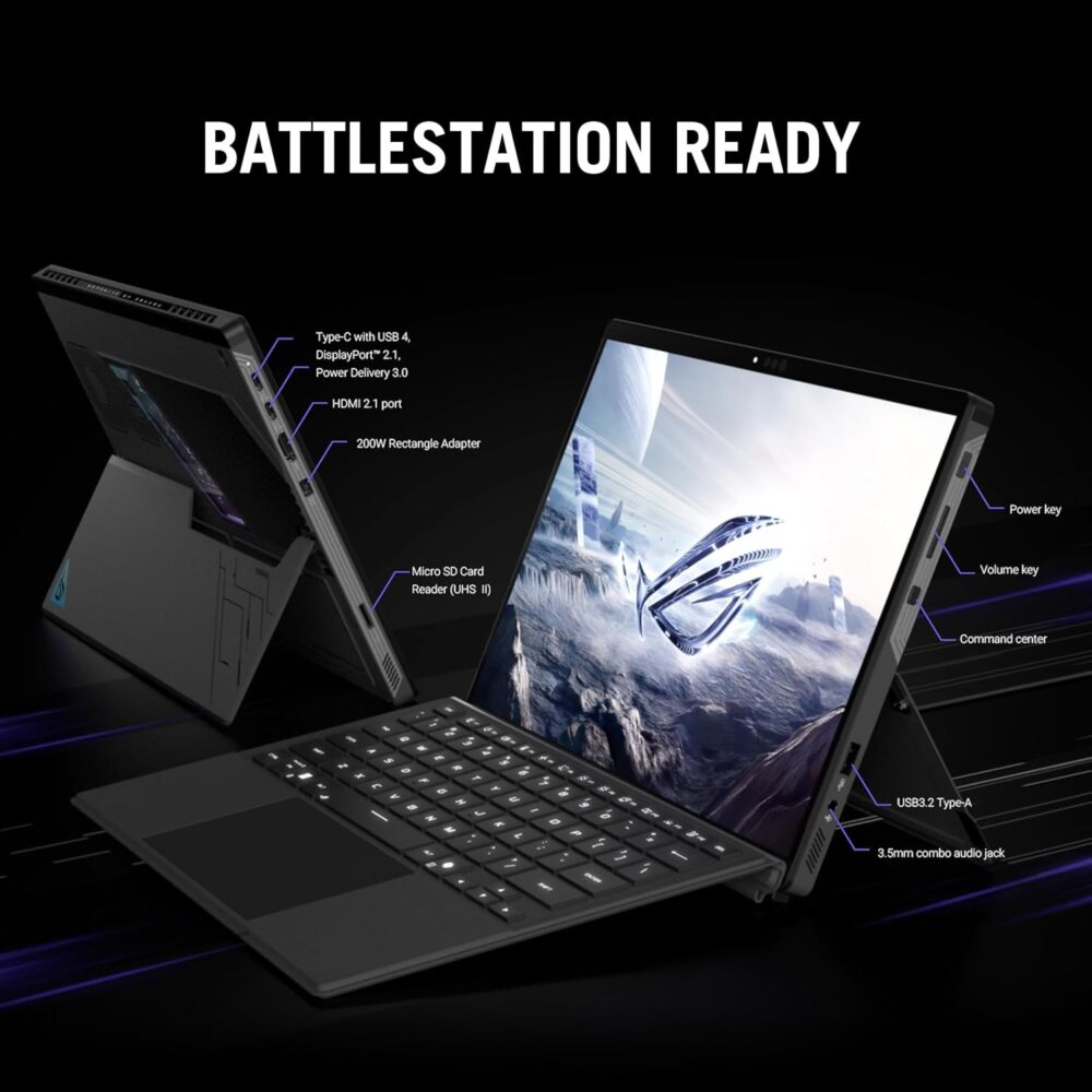ASUS ROG Flow Z13 (2025) Gaming Laptop, 13” ROG Nebula 16:10 2.5K 180Hz/3ms, AMD Ryzen AI MAX+ 395, RDNA 3.5 Graphics, 128GB LPDDR5X 8000MHz, 1TB PCIe Gen 4 SSD, Wi-Fi 7, Win 11 Pro, GZ302EA-XS99 - Image 4