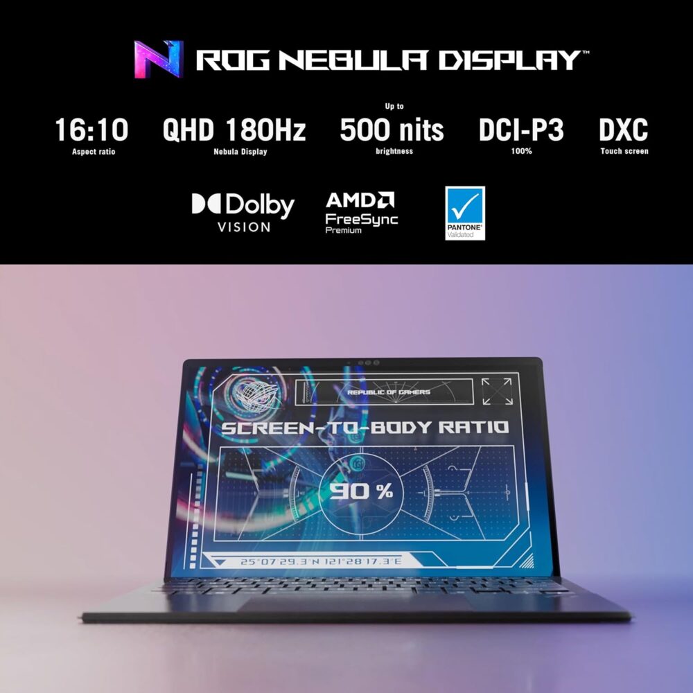 ASUS ROG Flow Z13 (2025) Gaming Laptop, 13” ROG Nebula 16:10 2.5K 180Hz/3ms, AMD Ryzen AI MAX+ 395, RDNA 3.5 Graphics, 128GB LPDDR5X 8000MHz, 1TB PCIe Gen 4 SSD, Wi-Fi 7, Win 11 Pro, GZ302EA-XS99 - Image 5