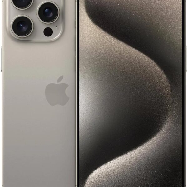 Apple iPhone 15 Pro, 512GB, Natural Titanium - Unlocked (Renewed)